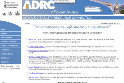 ADRC of New Jersey